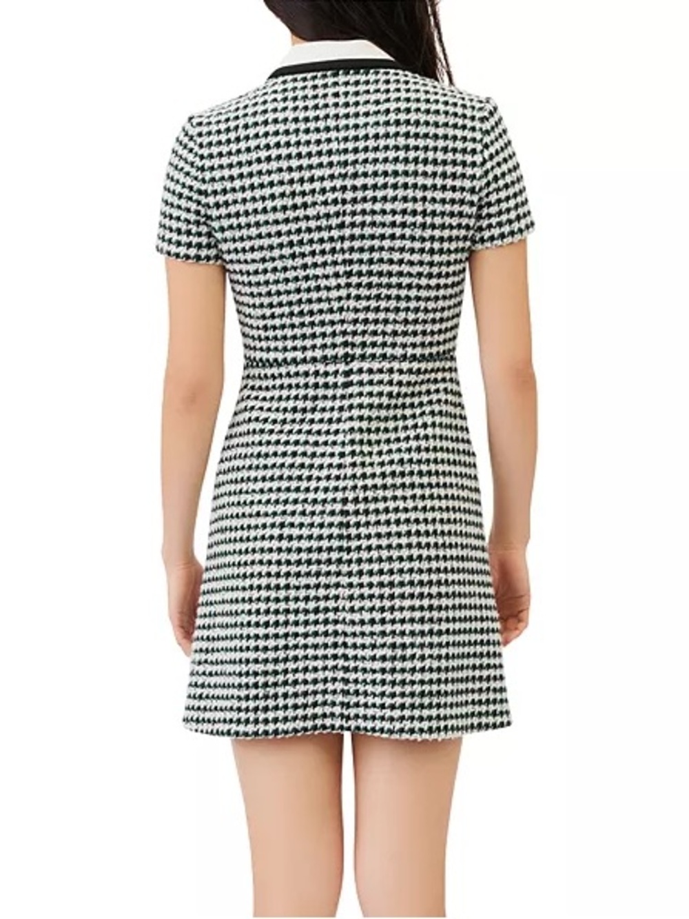 NWT Maje Women’s Renaga Collared Tweed Mini Dress - Picture 2 of 7